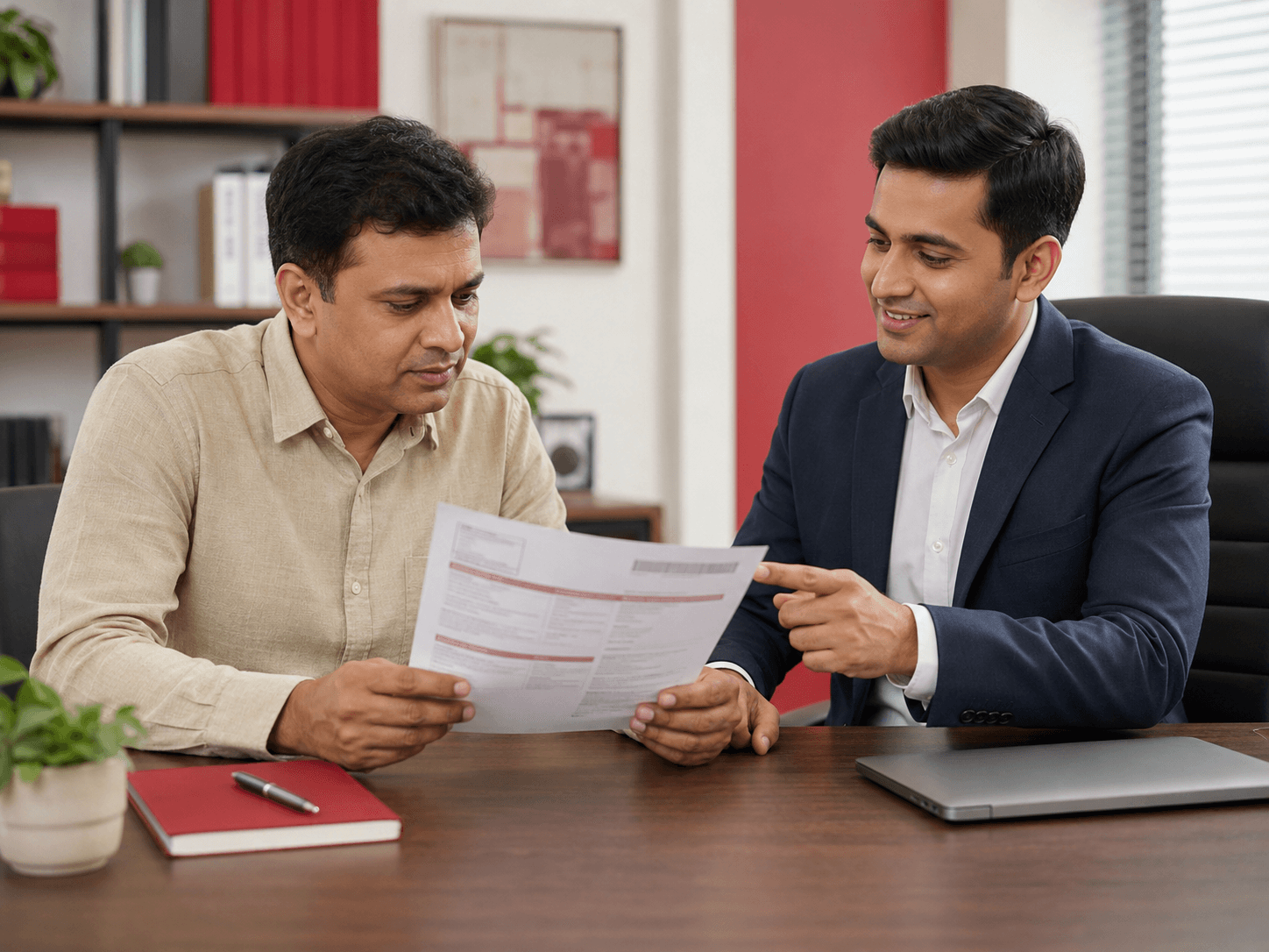 Professional tax documents and accounting workspace
